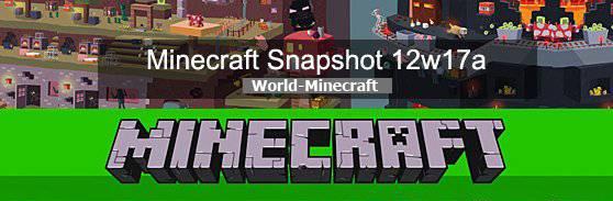 Клиент Minecraft Snapshot 12w17a + cервер