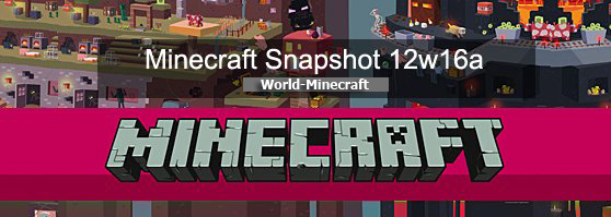 Клиент Minecraft Snapshot 12w16a + cервер